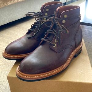 Grant Stone Diesel Boot in Dark Burgundy Kudu - Size 6.5D